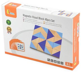 Detská drevená magnetická mozaika Viga