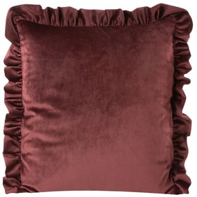 Dekorstudio Dekoračná obliečka na vankúš VELVET25 v červenej farbe