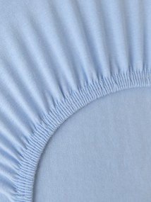 Jersey plachta do postieľky Classic 60 x 120 cm – svetlo modrá