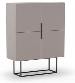 Sivobéžová skrinka 100x130 cm Titan – Marckeric