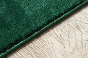 Koberec EMERALD exkluzívny 1021 glamour, styl art deco fľaškovo zelený / zlatý
