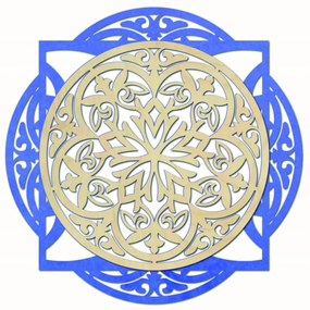 Drevený dekoratívny obraz s elegantným vzorom - mandala I SENTOP PR0304