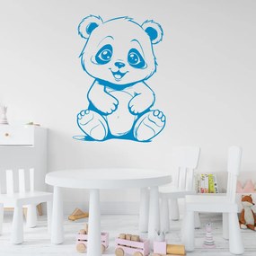 Veselá Stena Samolepka Roztomilý medvedík Farba: modrá, Veľkosť: 100 x 73 cm