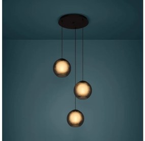 Eglo 390213 - Luster na lanku ARANGONA 3xE27/40W/230V dymová