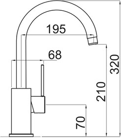 Sinks VITALIA granblack SFTVIGR30