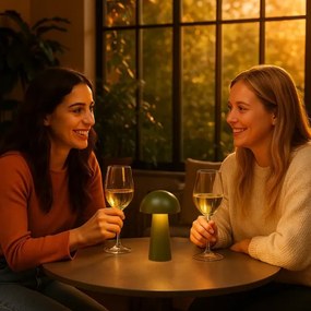 Rabalux 76038 - LED dotyková stmievateľná vonkajšia lampa MIREO 1,5W/5V IP44 1200 mAh USB zelená