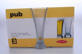 Pasabahce 3-dielna sada pohárov na pivo Pub, 320 ml