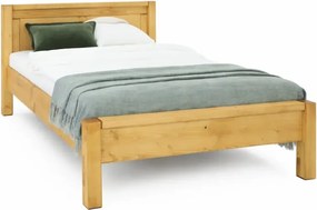 Drevená jednolôžková posteľ s nízkym čelom 90x200x80 cm