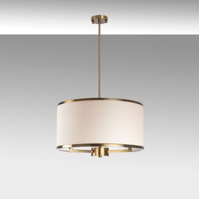 Závesné svietidlo Way III retro zlatá/béžová