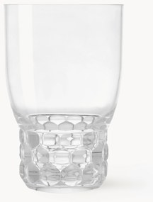 Poháre na vodu so štruktúrovaným vzorom Jellies, 4 ks