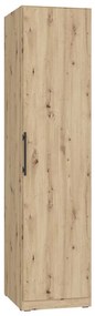 Šatníková skriňa MARO 51x213 cm dub artisan