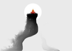 Obraz - Meditácia na vrchole (70x50 cm)