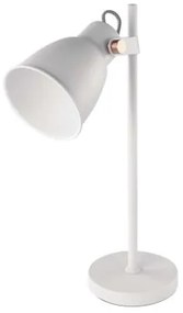 EMOS Stolová kovová lampa JULIAN, 1xE27, 25W, biela