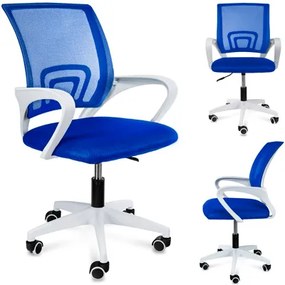 JUMI Kancelárska stolička bielo modrá