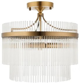 Endon 112575 - Prisadený luster MARIETTA 3xE14/7W/230V mosadz/číra