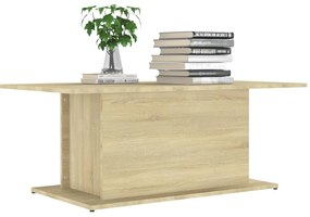 Konferenčný stolík, dub sonoma 102x55,5x40 cm, kompozitné drevo