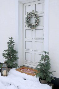 Hnedá kokosová rohožka Merry Christmas - 75 * 45 * 1,5 cm