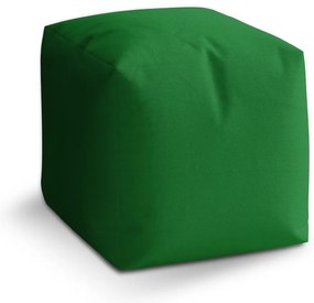 Taburet Cube tmavozelená, zelená