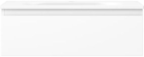 Mexen Orio, kúpeľňová skrinka 70 cm s umývadlom Vela, 1 zásuvka, biela matná, 91A10-07023-1-BF01-W23M01
