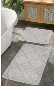 Svetlosivé kúpeľňové predložky v súprave 2 ks 50x80 cm Cizgili – Foutastic