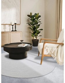 Biely ručne tkaný vlnený okrúhly koberec ø 160 cm Francois – Villeroy&amp;Boch