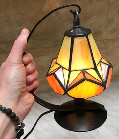 Vitráž Tiffany lampa 3D LAMPÁŠ 23*15