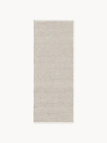 Ručne tkaný pruhovaný behúň do interiéru/exteriéru Turner