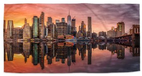 Sablio Uterák New York Západ slnka - 30x50 cm