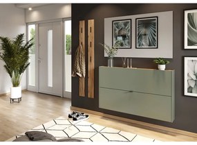 Zeleno-sivá výklopná skrinka na topánky Ameca – Germania