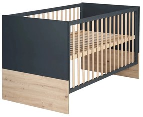 Postieľka v tmavosivo–prírodnej farbe 70x140 cm Lenn – Roba