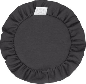 Mini podložka s volánom grafitová