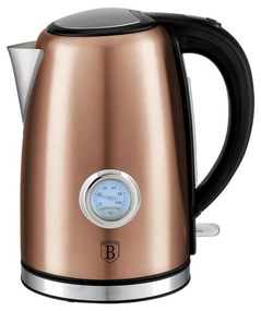 Berlinger Haus Rýchlovarná kanvica s termostatom Rosegold Metallic Line, 1,7 l