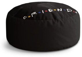 Sablio Taburet Circle Seriál Priatelia FRIENDS Bozk: 38x48 cm