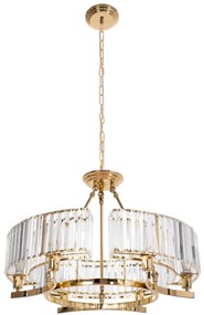 Toolight - závesné svietidlo Vintage s krištáľmi E14 APP789-6C, OSW-07010