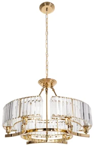 Toolight - závesné svietidlo Vintage s krištáľmi E14 APP789-6C, OSW-07010
