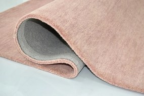 Asra, Ručne všívaný kusový koberec Asra wool pink, 40x60, ružová, obývacia izba