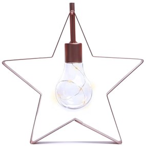 Vánoční LED lampa STAR červená