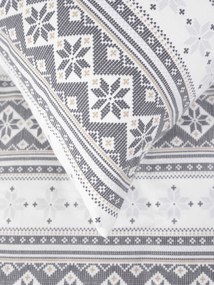 Francúzske flanelové obliečky - Winter sivé