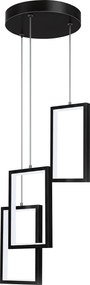 Toolight Toolight, LED závesné osvetlenie 18W, 3000K, 1500lm, LHJ087-3CP, čierna, OSW-50062
