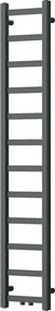 Mexen Bolt, vykurovacie teleso 1500 x 300 mm, 295 W, spodné a stredové, antracitová, W126-1500-300-00-66