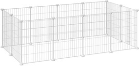 Ohrádka pre malé zvieratá ANIMAL 143x73x46 cm, biela