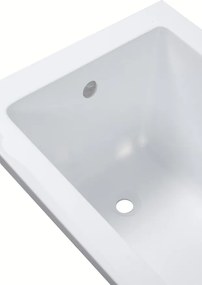 Erga Pureline-S, vaňa 1400x700x400 mm bez nožičiek, biela lesklá, ERG-V07-PURELINE-S-140x070-WH