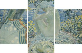Obraz - Frederick Carl Frieseke, On the Bank, reprodukcia (90x60 cm)