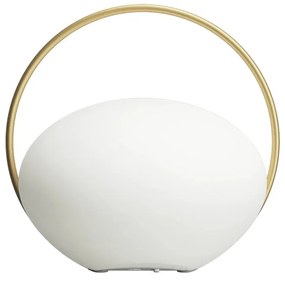 Biela LED stolová lampa so stmievačom (výška 19 cm) Orbit – UMAGE