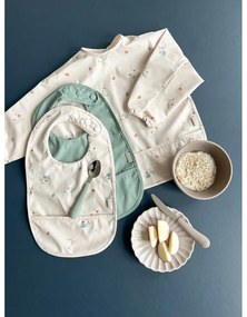 Hnedý/béžový detský príbor 3 ks zo silikónu Olive Mix – Cam Cam Copenhagen