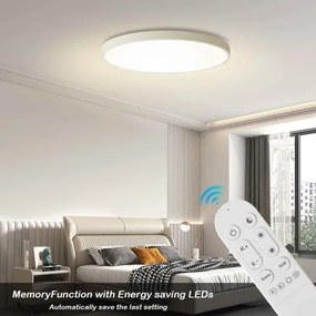 Immax NEO 07315L-LED Stmievateľné stropné svietidlo SEMPLICI 96W/230V priemer 80 cm Wi-Fi Tuya biela + diaľkový ovládač