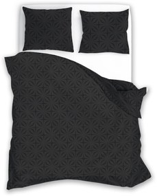 Povlečení z mikrovlákna SATYN 005 160x200 cm + 2x 70x80 cm černé