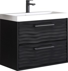 XXXLutz SKRINKA POD UMÝVADLO, čierna, čierna, 60/50/35 cm P & B - Online Only kúpeľne - 002778011501