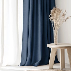 Goldea dekoračný záves marbella - námornícky modrý 140x135 cm