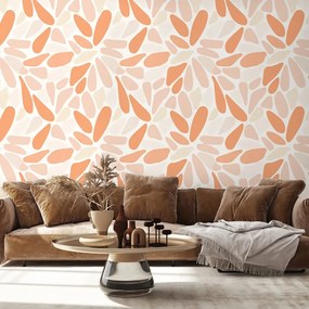 Tapeta oranžové abstraktné tvary